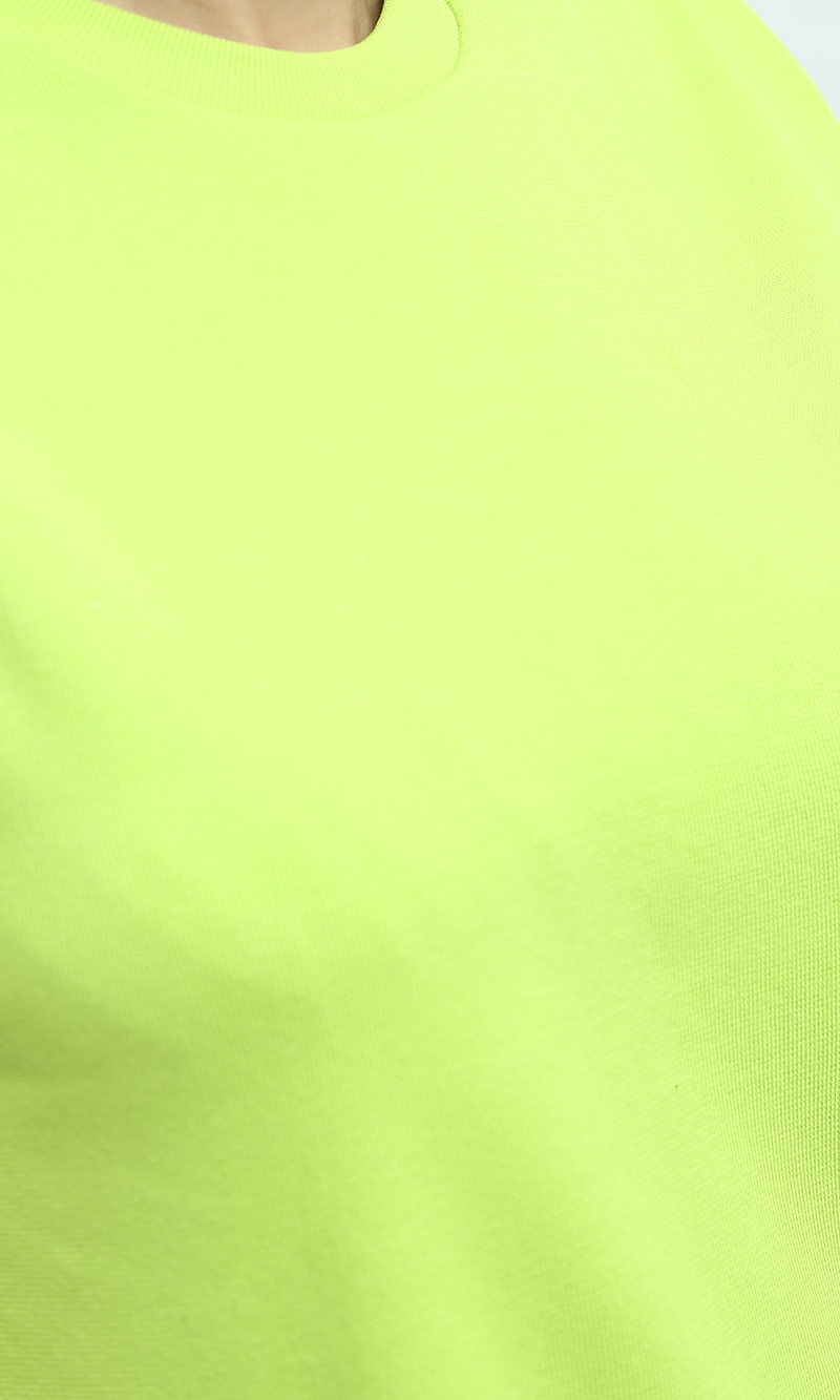 O198522 Summer Sleeveless Midi Dress - Neon Green