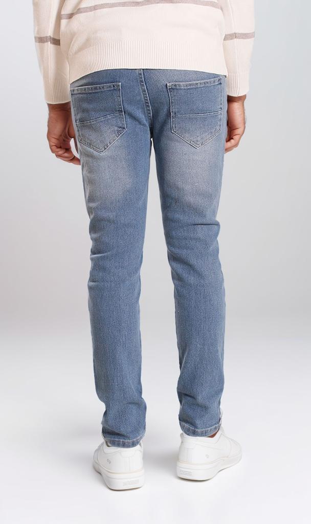 o198550-STRAIGHT-LEG DENIM JEANS - LIGHT WASH