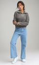 O198704 - Knitted Zipped Pullover with Stand Neck - Coffee