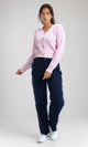 O198714 - Winter Long Sleeves Short Cardigan - Rose