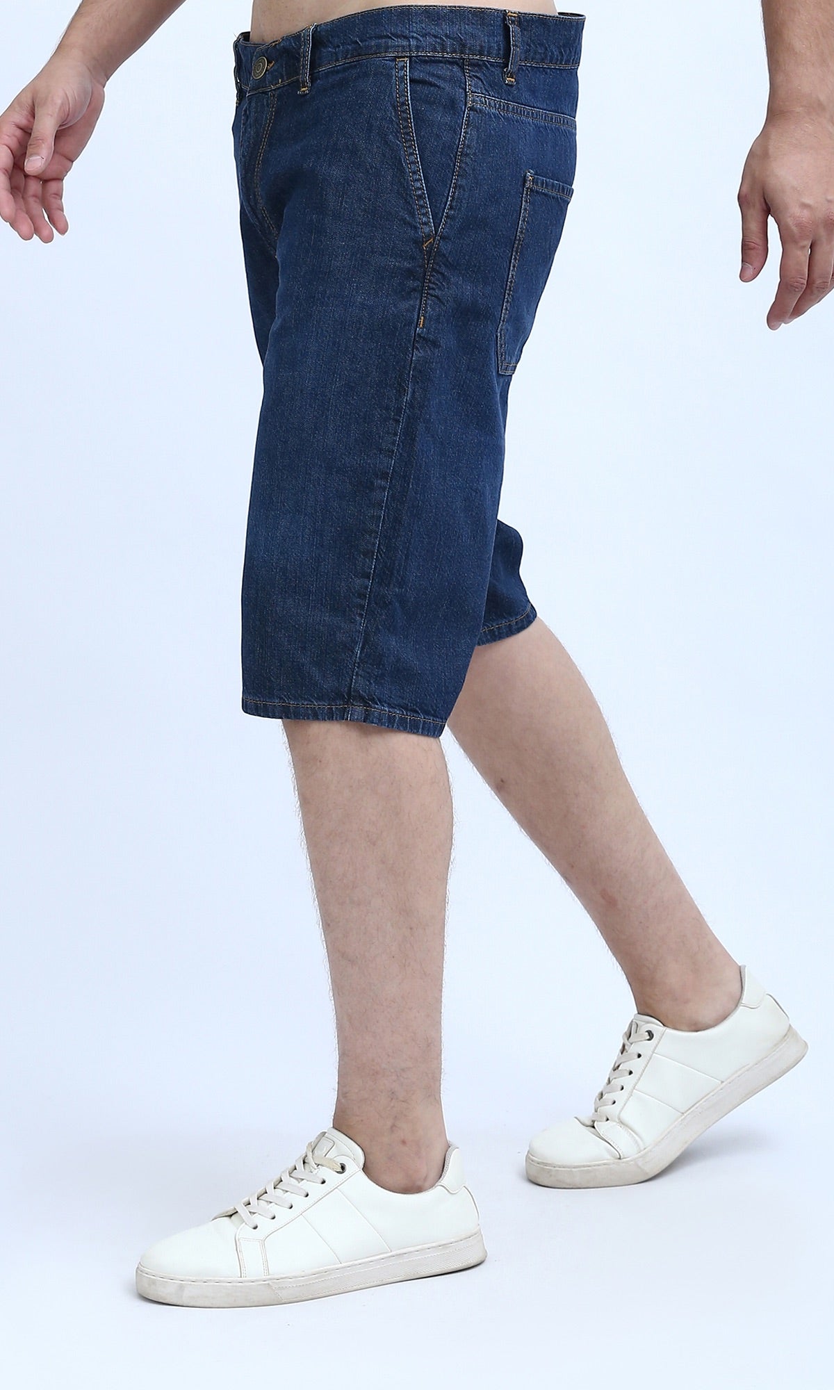 Classic Indigo Straight-Fit Denim Shorts - O198729
