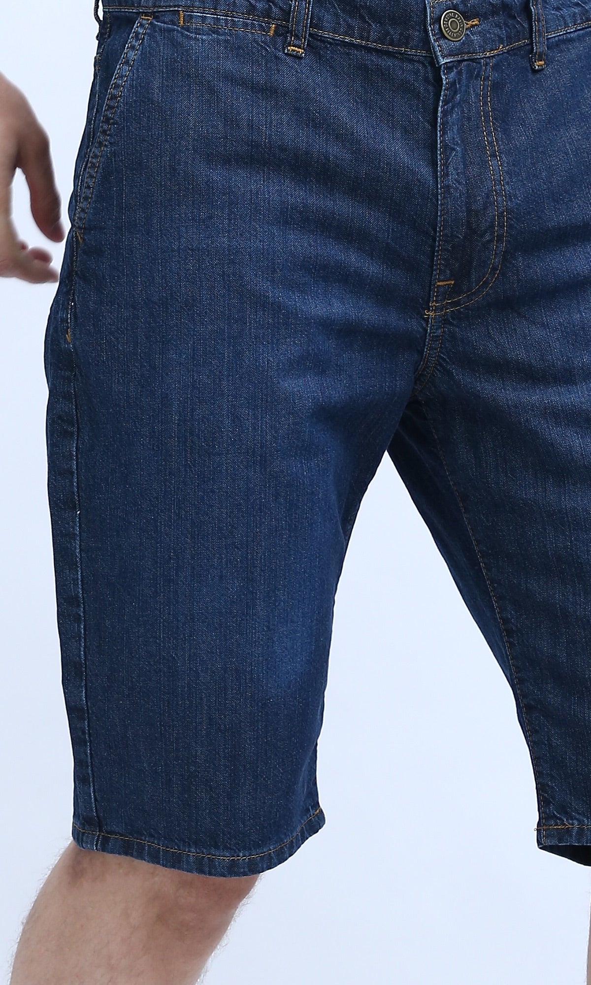 Classic Indigo Straight-Fit Denim Shorts - O198729