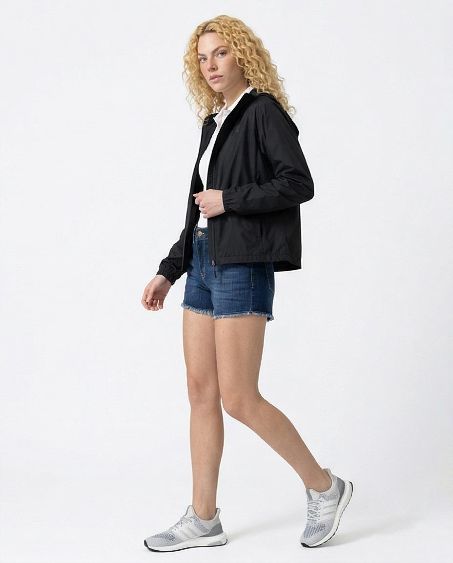 Ravin Indigo Raw-Hem Denim Shorts with Whiskered Detail - O198745