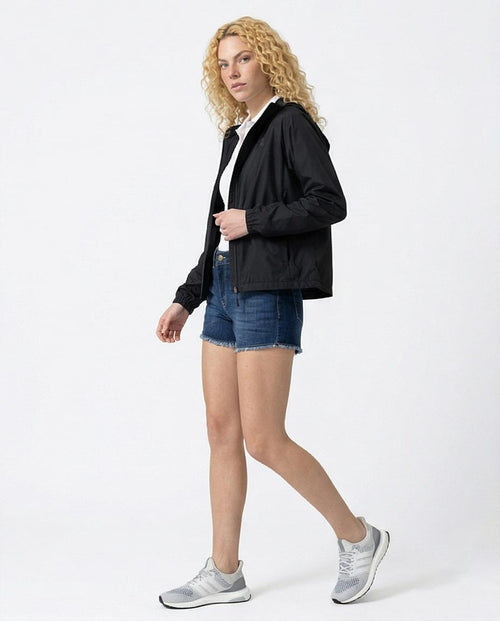 Ravin Indigo Raw-Hem Denim Shorts with Whiskered Detail - O198745