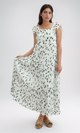 O199076 - Floral Detail Ruffle Maxi Dress