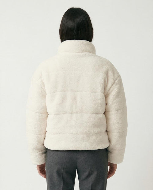 Ravin Women's Cropped Sherpa Puffer Jacket – Cream - O199092