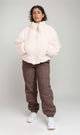 O199092 - Fur Bomber Jacket - Off White