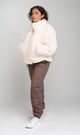 O199092 - Fur Bomber Jacket - Off White