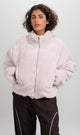 O199093 - Fur Bomber Jacket - Cream