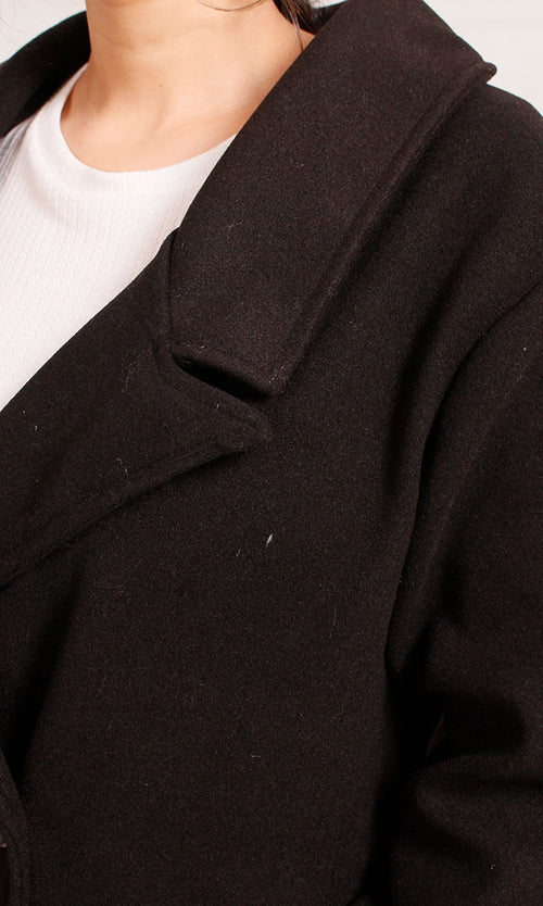 O199193 - Wool Long Coat - Brown