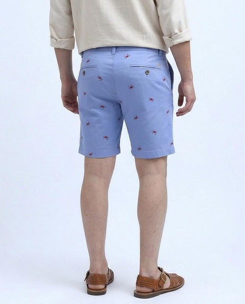 شورت صيفي مريح أزرق فاتح