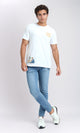 O199297 - Solid Jeans with Pockets - Sky Blue