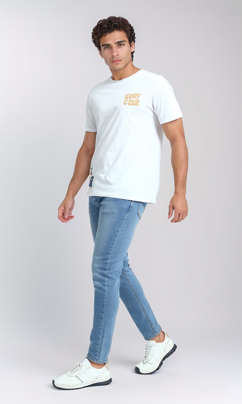 O199297 - Solid Jeans with Pockets - Sky Blue