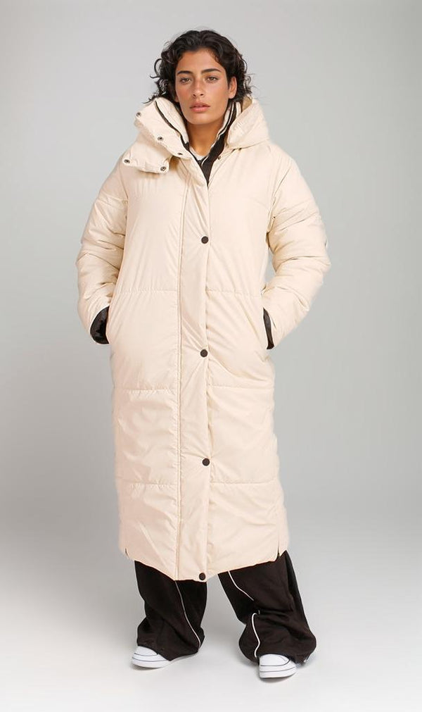 O199332 - Longline Water Proof Puffer - Cream