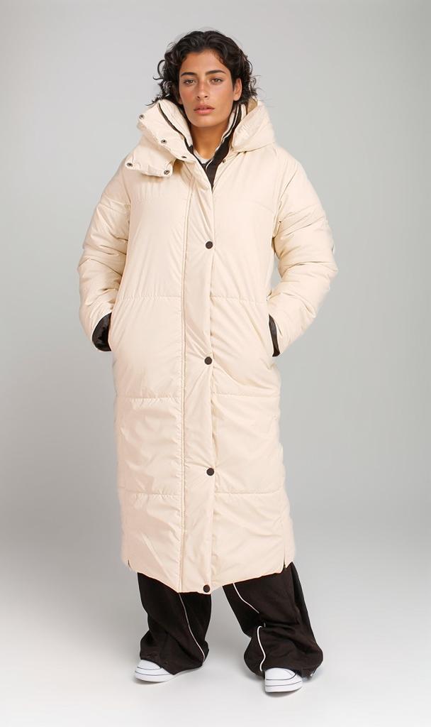 O199332 - Longline Water Proof Puffer - Cream