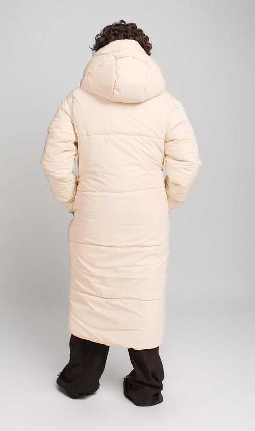 O199332 - Longline Water Proof Puffer - Cream