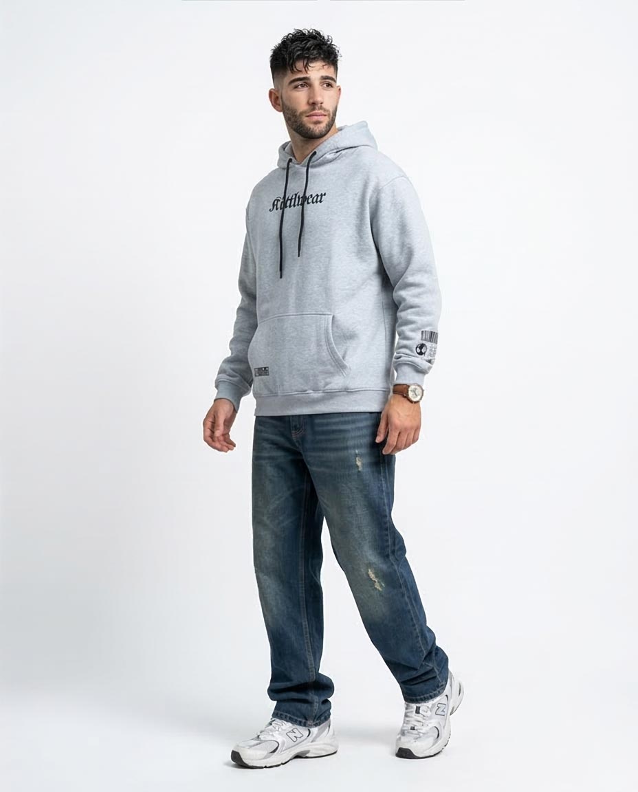 Heather Grey Kittlwear Eternal Graphic Hoodie - O199369