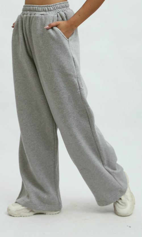 O199400 Heather Grey Cotton Jogger Pants
