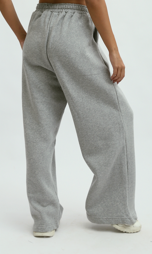 O199400 Heather Grey Cotton Jogger Pants