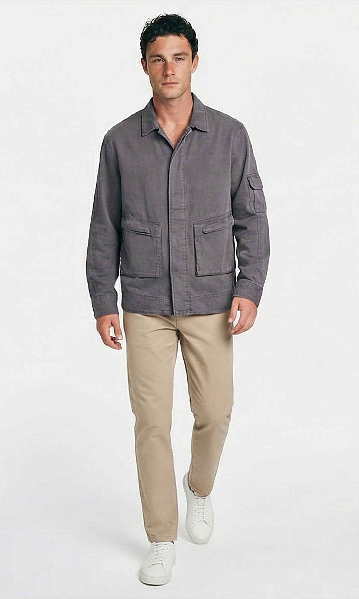 سترة فيلد الفحمية العصرية متعددة الاستخدامات