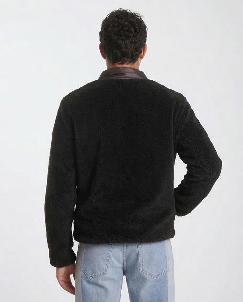 Ravin | Men’s Mixed-Media Sherpa Fleece Zip-Up Jacket - O199954