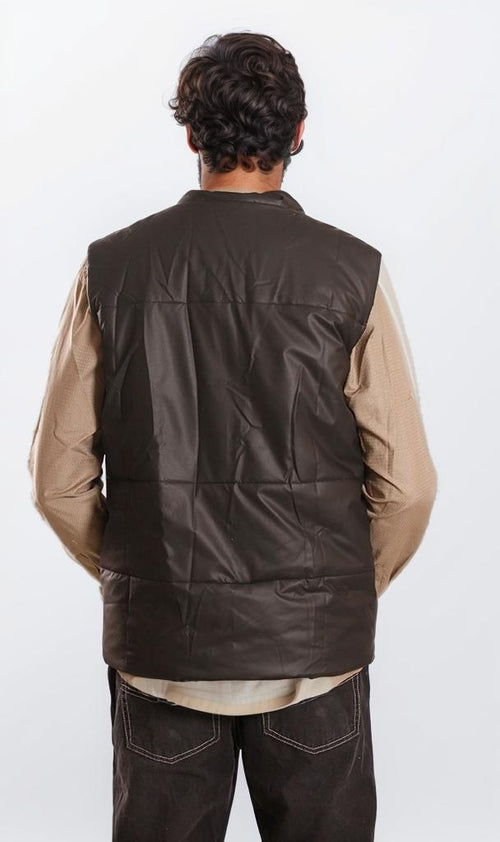 Sleek Urban Waterproof Sleeveless Puffer Vest - O199961