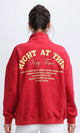 O200145 - Long Sleeve Red Fashionable Sweatshirt