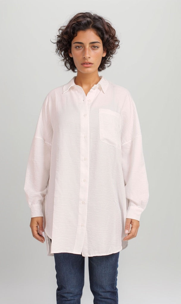 Women's Long Sleeve Shirt - White