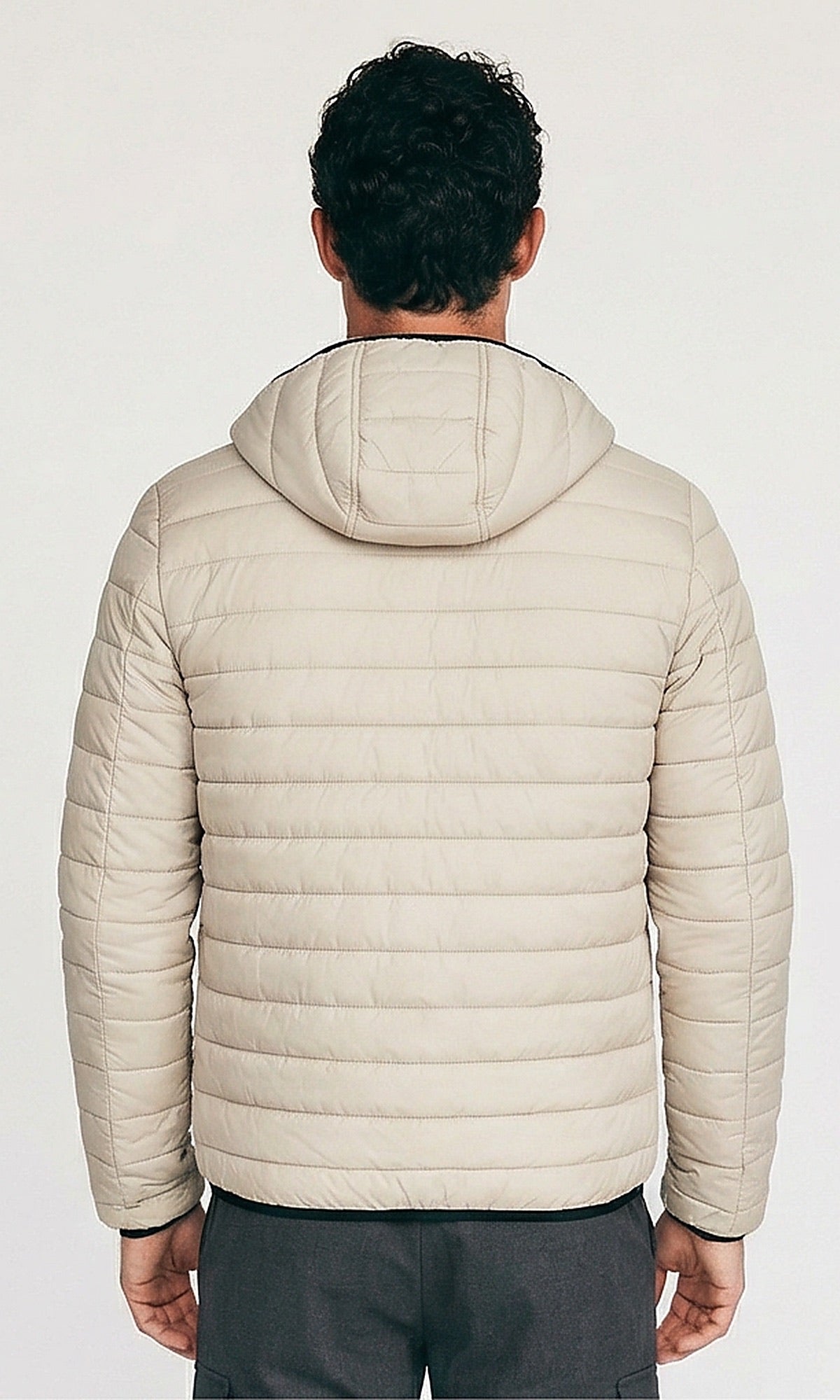Ravin Men's Quilted WaterProof Zip-Up Puffer Jacket in Beige - O200267
