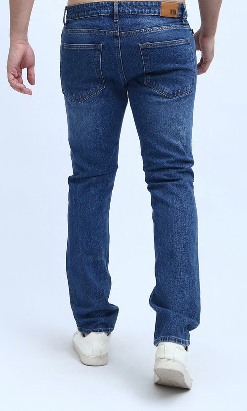 O200506-Regular Fit Casual Jeans - Standard Blue