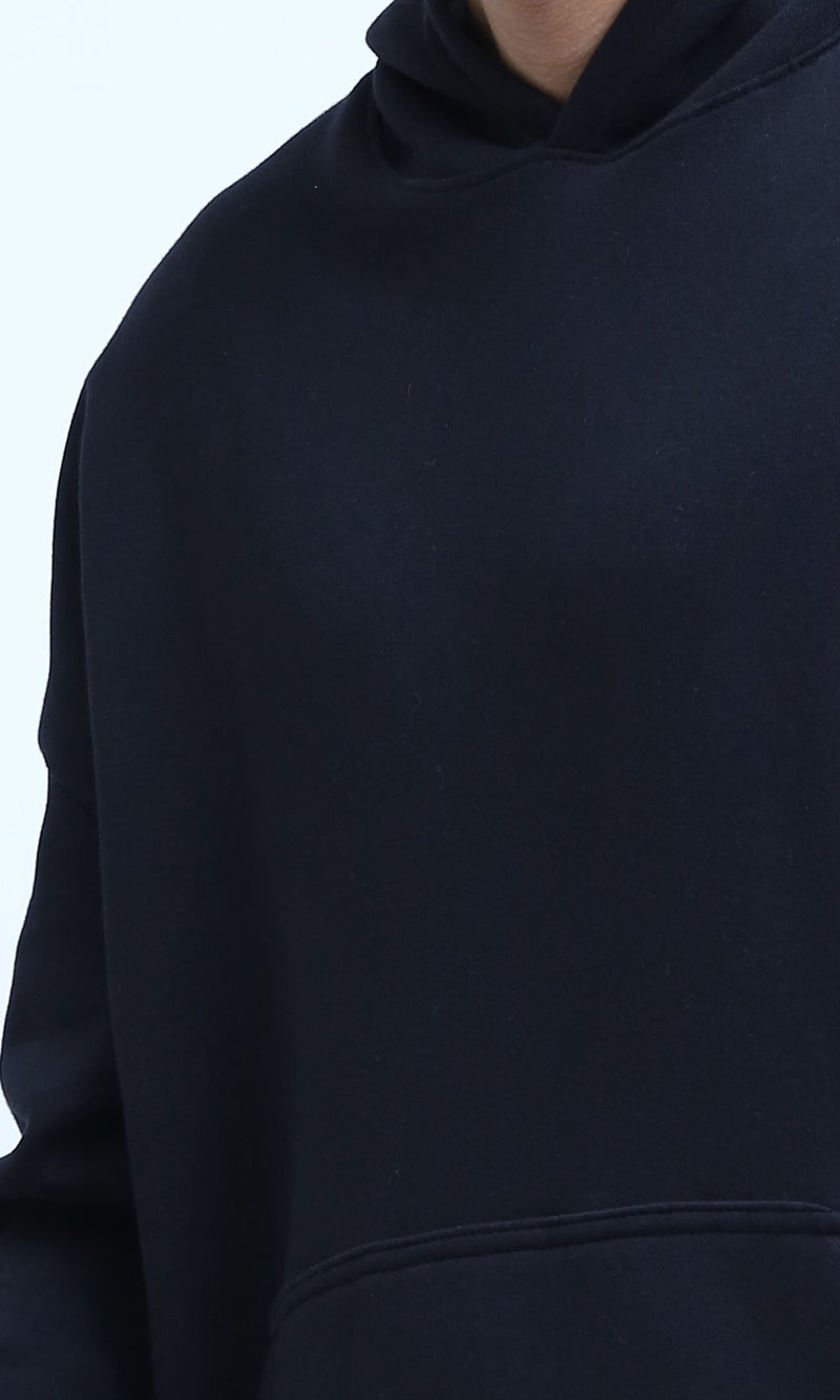 O200528 Winter Black Hoodie Neck With Long Sleeves