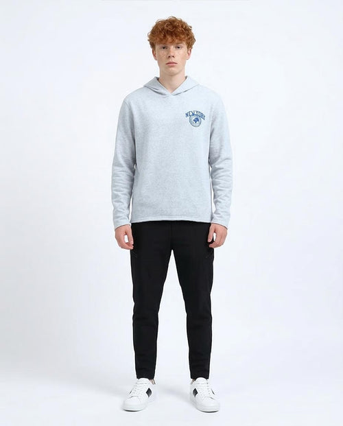 Ravin Men’s Brooklyn Athletic Heritage Hoodie in Light Grey - O200595
