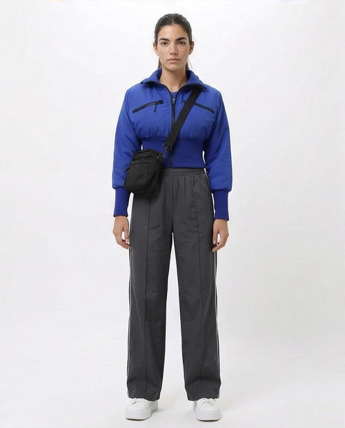 Ravin Crop Utility Bomber Jacket - Bold Blue - O200779