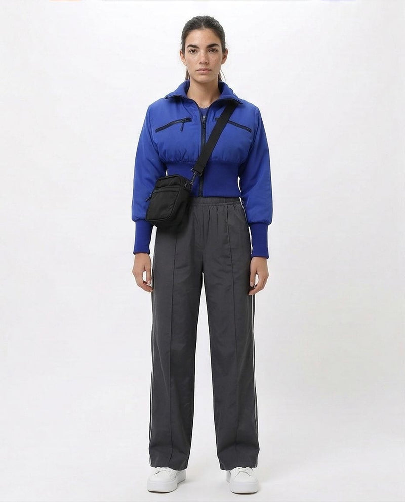 Ravin Crop Utility Bomber Jacket - Bold Blue - O200779