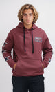 O200900 Regular Fit Winter Hoodie with Front & Back Print - Light Brown