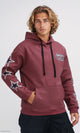 O200900 Regular Fit Winter Hoodie with Front & Back Print - Light Brown