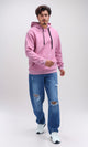 O200901 - Solid Hoodie with Kangaroo Pocket - Light Pink