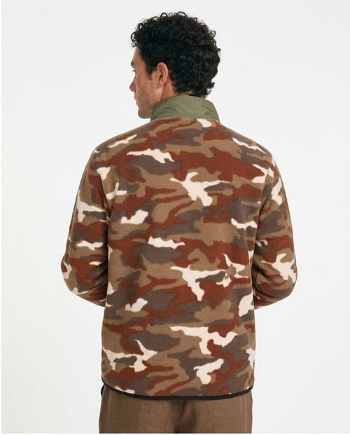 Ravin Camouflage High-Neck Fleece Zip-Up Jacket - O200908