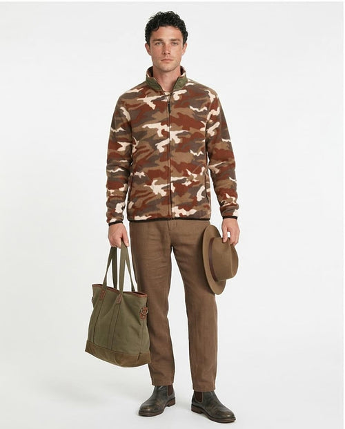 Ravin Camouflage High-Neck Fleece Zip-Up Jacket - O200908
