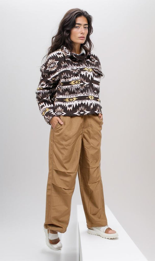 o200914-AZTEC-PRINT KNIT SWEATER - MULTICOLOR