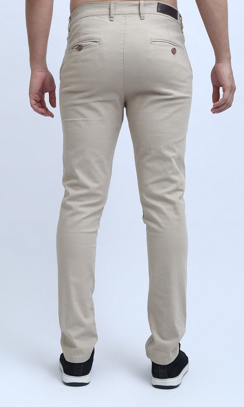 Essential Beige Regular Fit Gabardine Pants - O201043