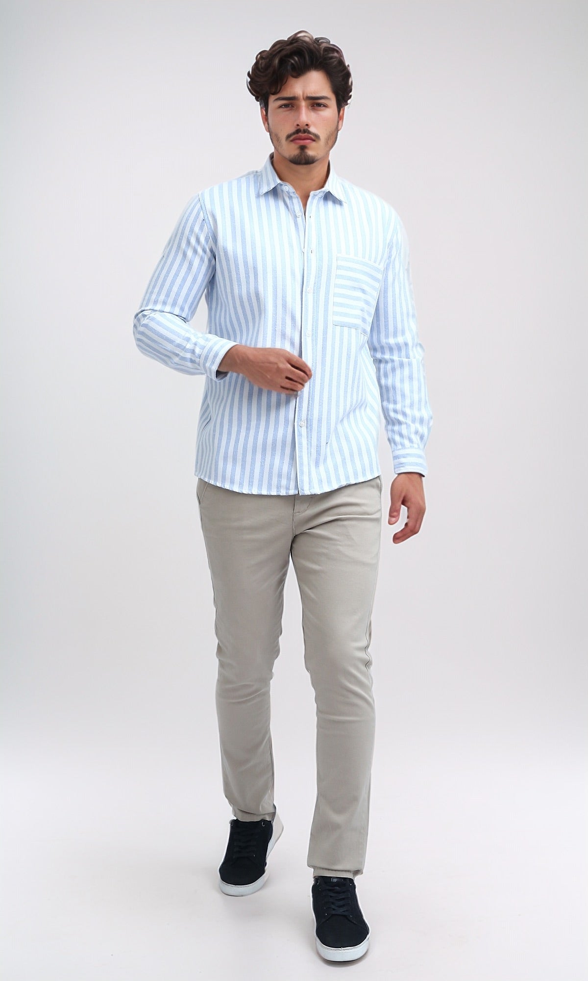 O201043 - Regular Fit Gabardine Pants - Beige