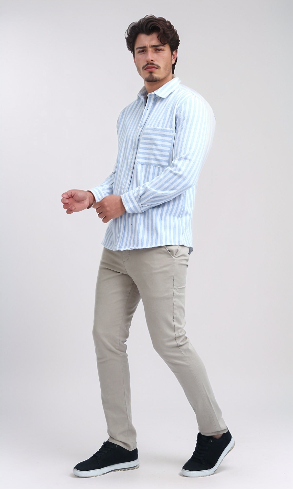 O201043 - Regular Fit Gabardine Pants - Beige