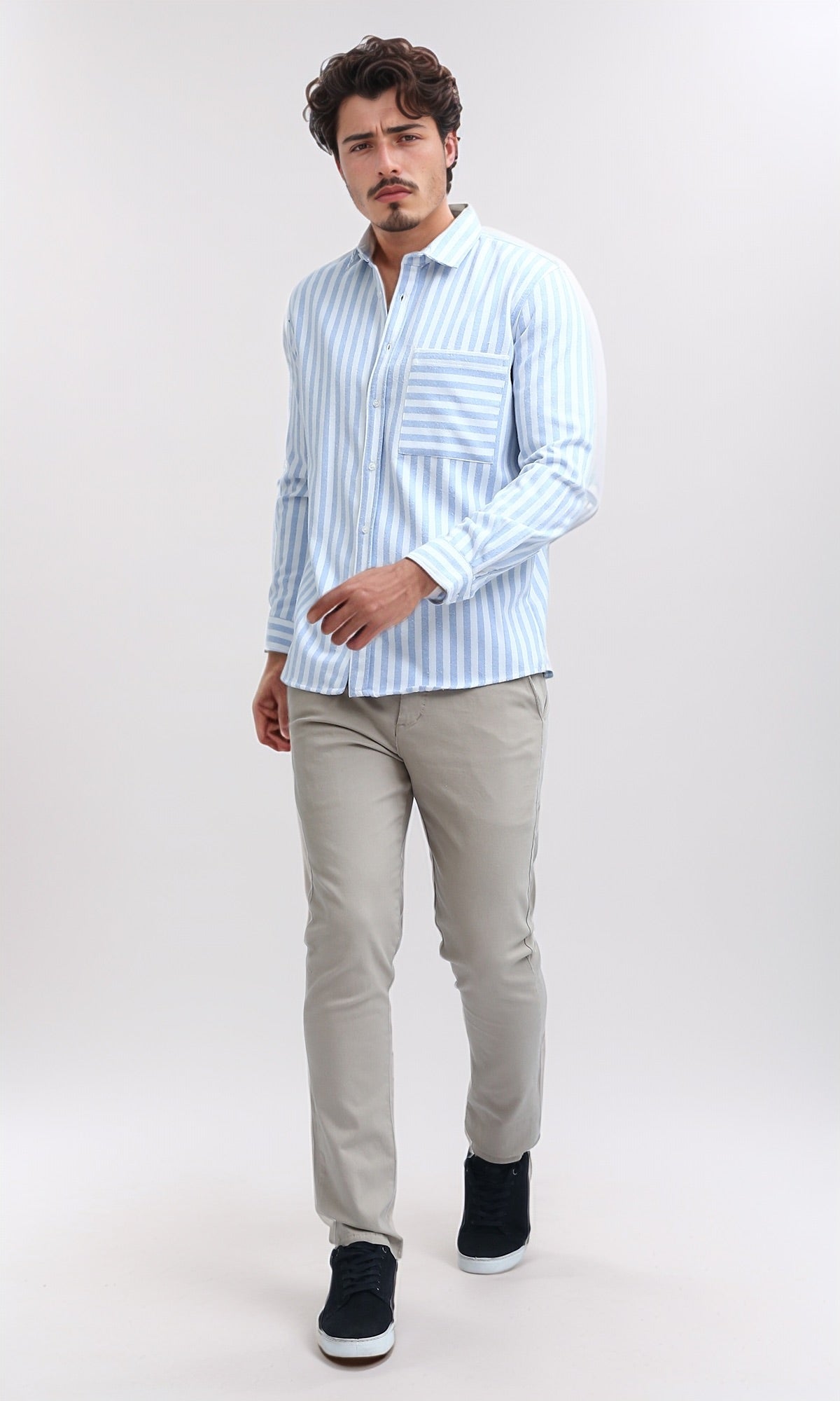 O201043 - Regular Fit Gabardine Pants - Beige