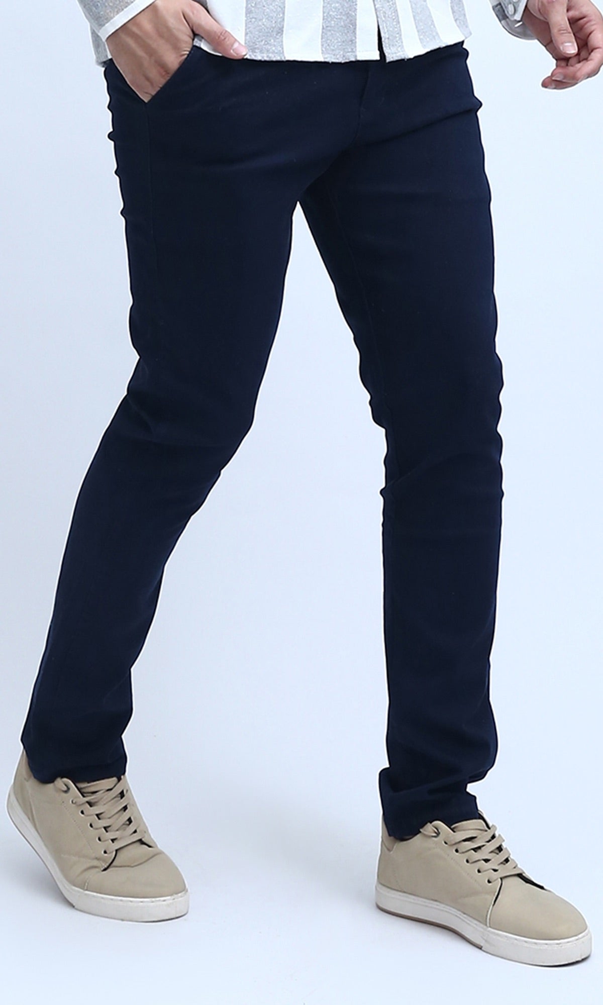 O201047 - Regular Fit Gabardine Pants - Navy Blue