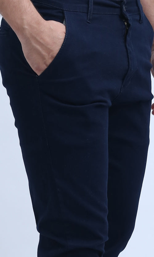 O201047 - Regular Fit Gabardine Pants - Navy Blue
