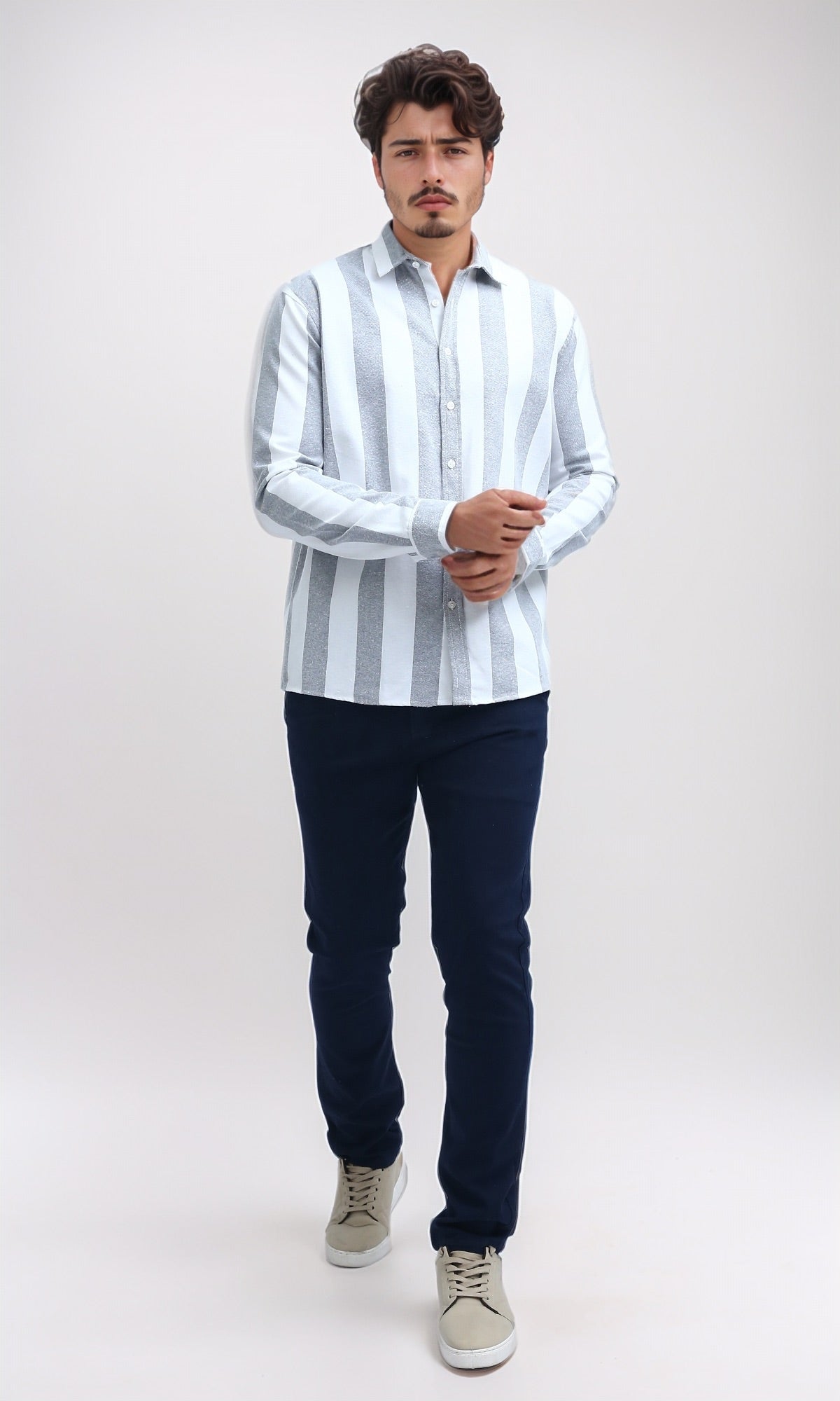 O201047 - Regular Fit Gabardine Pants - Navy Blue