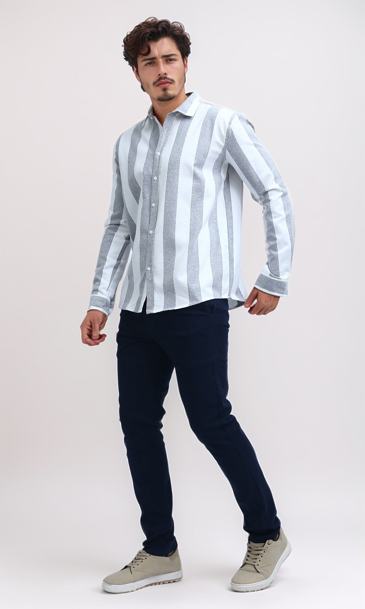 O201047 - Regular Fit Gabardine Pants - Navy Blue