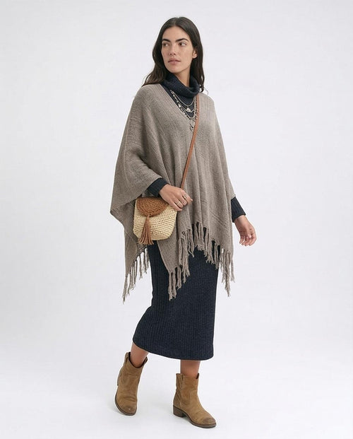 O201116 - Feminine Mock Neck Bodycon Dress - Heather Dark Grey