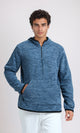 O201211 - Winter Long Sleeves Hoodie - Heather Blue